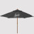 Wood Market Umbrella 9' with Logo Black