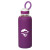 Promotional Logo Queensway Borosilicate Glass Water Bottle - Purple