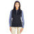 Printed Core 365 Ladies' Quarter Zip Vest - Black