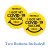 I Got My Covid Vaccine Smiley Face Personalized Button - Set of 2