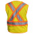 Custom X-Back Breakaway Two-Tone Mesh Vest - Yellow Back