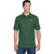 Custom Harriton Men's Ringspun Cotton Pique Polo - Dark green