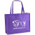 George™ Non-Woven Tote Bag Logo Products - Grape