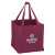 The Cube Carry-Out Tote Bag with Imprint burgundy