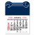 Budget Peel-N-Stick® Wrench Calendar - Navy blue