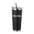 Printed Logo Straw Bottle 20 oz - Black