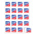 Square Button Stickers with Logo
