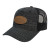 Embroidered Five Panel Poly/Rayon Mesh Back Cap Graphite/Black