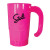Logo Imprinted Stackable 20 oz Beer Mug - Pink