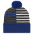 Promotional Half Color Knit Cap with Cuff True Royal White