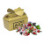 Gold Bow Gift Box with Fruit Bon Bon Hard Candy