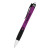 Printed Ergo Diamond Cello-Wrapped Click Pen - Purple