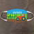 Farm Tractor Imprinted Kids Face Mask