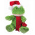 Christmas Stuffed Frog 7 Inch