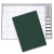 Green Leatherette Promo USA Made Monthly Desk Planner