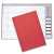 Metallic Weave Red Promo USA Made Monthly Desk Planner