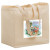 Full Color Wide Cotton Canvas Grocery Bag Logo