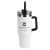 Custom Logo Forty Double Wall Tumbler with Handle - White
