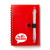 Promotional Spiral Notebook with Pen - Red cover