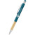 Blue Engraved Saratoga Bamboo Grip Stylus Pen