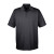 Men's Black Custom Cool & Dry Mesh Pique Polo Shirt