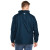 Back of Navy/Ash Custom Men's Voyager Packable Rain Jacket