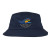 Navy Shady Full Color Imprint Cotton Bucket Hat