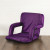 Logo Ventura Portable Reclining Stadium Seat - Purple