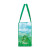 Printed Kelly Green Vita Laminated Recycled Shopper - Side view