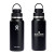 Black Printed Hydro Flask Wide Mouth 31 oz Bottle with Flex Chug Cap