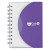 Custom Mini Spiral Notebook - Frost Purple