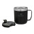 Promotional Stanley Legendary Camp Mug 12 oz - Black, Stanley logo and lid view