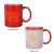 Red Custom Logo 11 oz Color Changing Mug