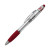 Custom Red Awareness Ribbon Spin Top Pen with Stylus