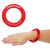 Red Promotional Wrist Disc Bracelet 360 degree Imprint