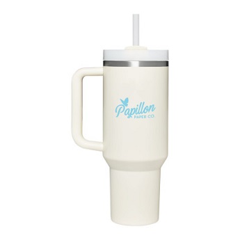 Leak-proof 40 oz Tumbler with Handle and Carrier Bag, Spill-proof