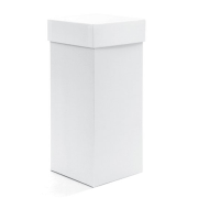 White Lid Gift Box (4"x4"x9") (+$6.95)