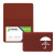 Burgundy USA Made Custom Deluxe Business Card Case