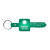 Logo Imprinted Key Shaped Flexible Key Tag | Custom Key Chains