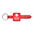 Logo Imprinted Key Shaped Flexible Key Tag - Translucent Red