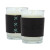 Logo Harper Leather Wrapped Candle - Black/Light Blue