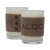 Logo Harper Leather Wrapped Candle - Distressed brown/Black