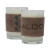 Logo Harper Leather Wrapped Candle - Distressed brown/Royal