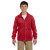 Red Promotional Harriton Youth 8 oz Full-Zip Fleece | Custom Outerwear