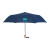 Printed 42" Recycled Folding Auto Open Umbrella - Navy