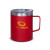 Red Printed Vacuum Insulated 12 oz Coffee Mug with Handle | Custom Mugs