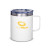 White Printed Vacuum Insulated 12 oz Coffee Mug with Handle | Custom Mugs