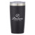 Two-Tone Custom Stainless Steel Thermal Tumbler - Black