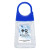 Blue Personalized Clip-On Moisture Bead Hand Sanitizers with Carabiners