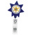 Blue Custom Seven Point Star Badge Reel